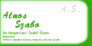 almos szabo business card